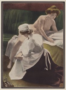 Žena, kterou suší její služebná (barva litho) od European School