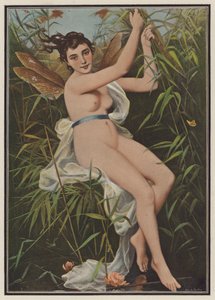 Žena oblečená jako vážka (barva litho) od European School