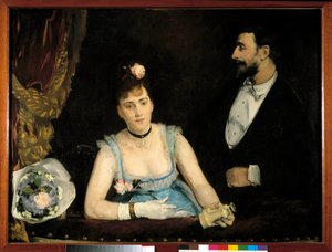 Italská lóže. Obraz Evy Gonzalesové (1849 - 1883)