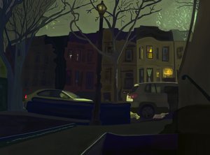 6:00 Jižní strana ulice, Prospect Park (digitální umění) od Evan Sklar