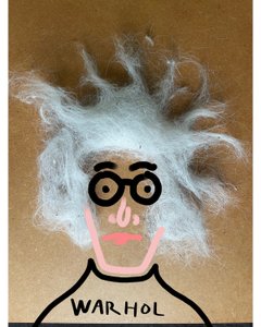 Andy Warhol (kolážová kresba) od Evan Sklar