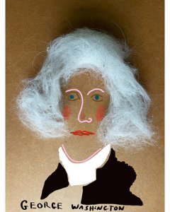 George Washington (kolážová kresba) od Evan Sklar