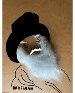Walt Whitman (kolážová kresba) od Evan Sklar