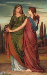 Naomi a Ruth, 1887 od Evelyn De Morgan