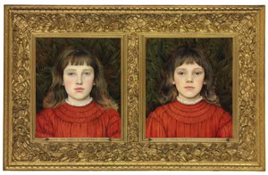 Portréty Alice Mildred a Winifred Julia Spencer Stanhope, 1884 od Evelyn De Morgan
