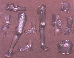 Study of Armour, No.1 (křída) od Evelyn De Morgan