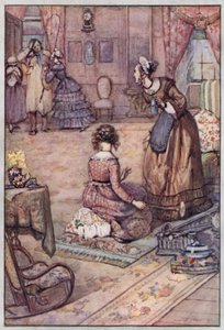 Ilustrace pro Cranford od paní Gaskell (barevné lito) od Evelyn Paul