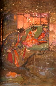 „Kato Sayemon ve svém paláci šóguna Ashikaga“, 1912. od Evelyn Paul