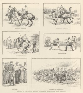 Náčrtky na Royal Military Tournament, Agricultural Hall, Islington od Evelyn Stuart Hardy