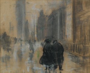 Pátá avenue od Everett Shinn