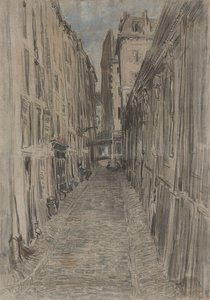 Ulice v Paříži (pastel na plátně) od Everett Shinn