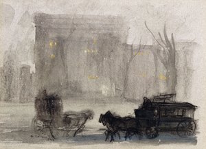Pohled na New York - Washington Square od Everett Shinn