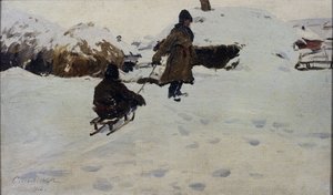 Zima, 1902 od Evgeni Ivanovich Stolitsa