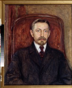""Portrét spisovatele Ivana A. Bunina (1870-1953)"" Malba Evgeni Iosifoviče Bukovetského (1866-1948) Státní muzeum umění 1919, Oděsa od Evgeniy Iosipovich Bukovetsky