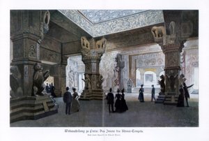 Khmerský chrám, světová výstava v Paříži, 1889, 1900.