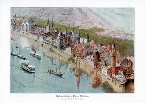 Stará Paříž, světová výstava v Paříži, 1889, 1900.