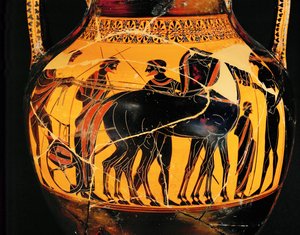 Odjezd bojovníka na voze... od Exekias Exekias