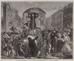 De Foe v pranýři, z výstavy Královské akademie