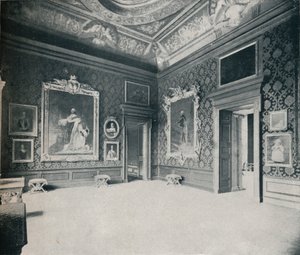 Přijímací pokoj královny Caroline, v Kensingtonském paláci, c 1899, 1901 od Eyre and Spottiswoode