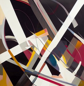 Současná abstraktní surrealistická malba, nástěnné umělecké výtisky od F. Abderrahim