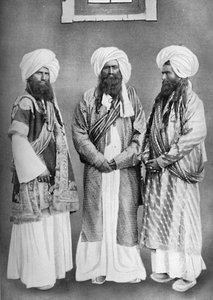 Tři náčelníci Balochi, 1902