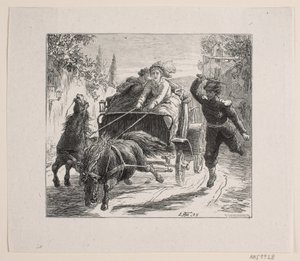Ilustrace pro Bjørnstjerne Bjørnson "Sketa z Itálie" od F. Hendriksen
