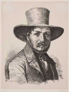 Portrét Christen Købke od F. Hendriksen