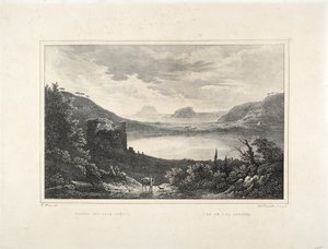 Pohled na jezero Averno od F. Homer