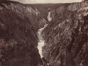 Grand Canyon v Yellowstone a Falls, c. 1884.