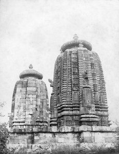 Chrám Lingaraj, Bhubaneswar, Orissa, Indie, 1905-1906
