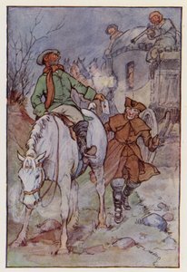 Ilustrace k Příběhu dvou měst od Charlese Dickense (barevná litografie) od F. M. B. Blaikie