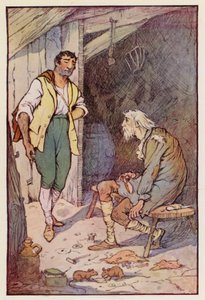 Ilustrace k Příběhu dvou měst od Charlese Dickense (barevná litografie) od F. M. B. Blaikie