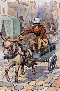 Ilustrace pro Davida Copperfielda (barevné lito) od F. M. B. Blaikie