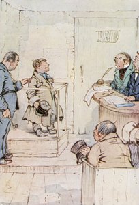 Ilustrace pro Oliver Twist (barevné lito) od F. M. B. Blaikie
