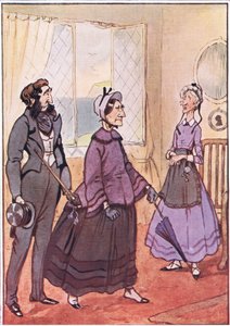 Vyšli povýšeně z chaty, ilustrace od Davida Copperfielda, 1914 od F. M. B. Blaikie