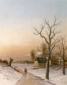 Myslivec jede domů od F. Muller