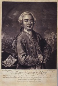 Generálmajor Wolfe (1727-59) z „Život generála Jamese Wolfe...“, od Sira Johna Pringleho od F. Turin