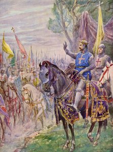 La Gerusalemme Liberata by Torquato Tasso: Canto 1, strofa 35 (barevná litografie)