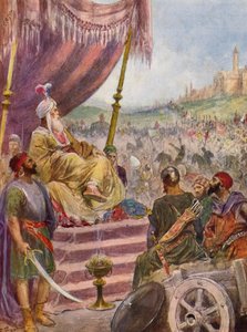 La Gerusalemme Liberata by Torquato Tasso: Canto XVII, strofa 11 (barevná litografie)