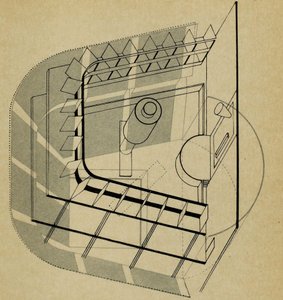 U-divadlo. Z jeviště v Bauhaus Die Bühne im Bauhaus, 1925. od Farkas Molnar