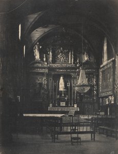 Interiér kostela, c. 1855.