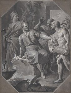 Manius Curius Dentatus Odmítání darů samnitských velvyslanců, 1732-92.