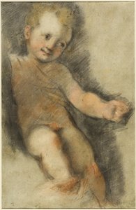 Dítě Krista: Studie k Madoně di San Giovanni od Federico Barocci