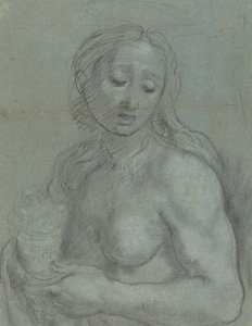 Poloviční délka Marie Magdaleny [verso] od Federico Barocci