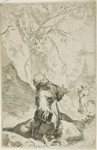Svatý František přijímá stigmata od Federico Barocci