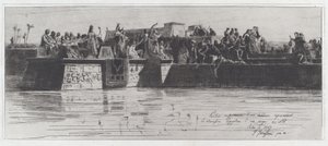 Horní část malby představující egyptskou oběť panny Nilu [Horní část malby představující egyptskou oběť panny Nilu] od Federico Faruffini