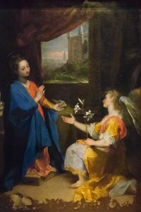 Ilmoitus, alttaritaulu od Federico Fiori Barocci or Baroccio
