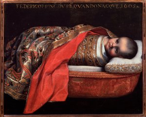 Portrét Federica Ubalda della Rovere, vévody z Urbina (dítě) - Malba od Federico Fiori Barocci or Baroccio