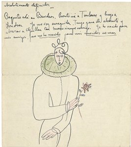 Autogram dopis Melchor Fernandez Almagro, Granada, konec ledna 1926