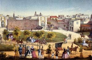 Brány Monseratte, Havana, Kuba, 1840